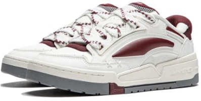 LiNing 李寧 征程V2 減震耐磨 低筒 板鞋 女款 白紅 Lookbook LiNing 李寧 征程V2 減震耐磨 低筒 板鞋 女款 白紅