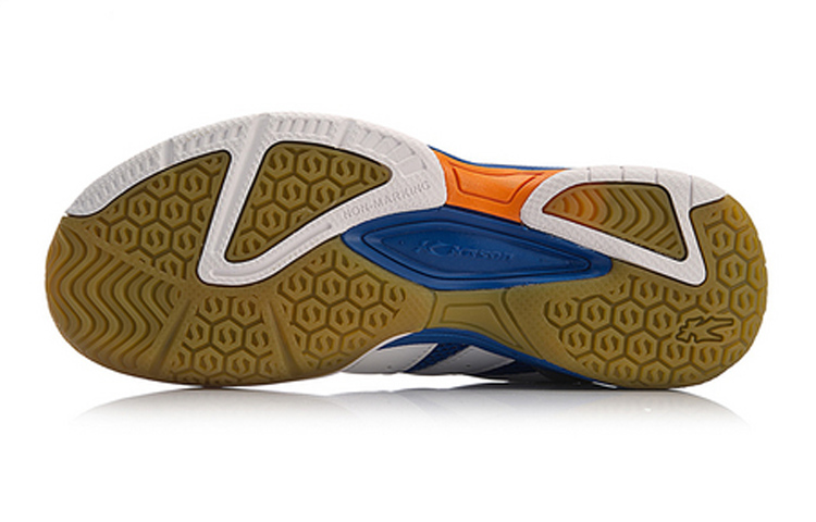 Purchase (W) Li-Ning Kason Badmintonschoenen ''Grijs Blauw Oranje'' FYTN014-1