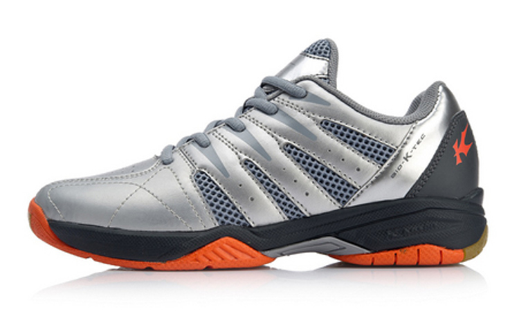 (Women) Li-Ning Kason Badminton Shoes 'Silver Orange' FYTN014-2