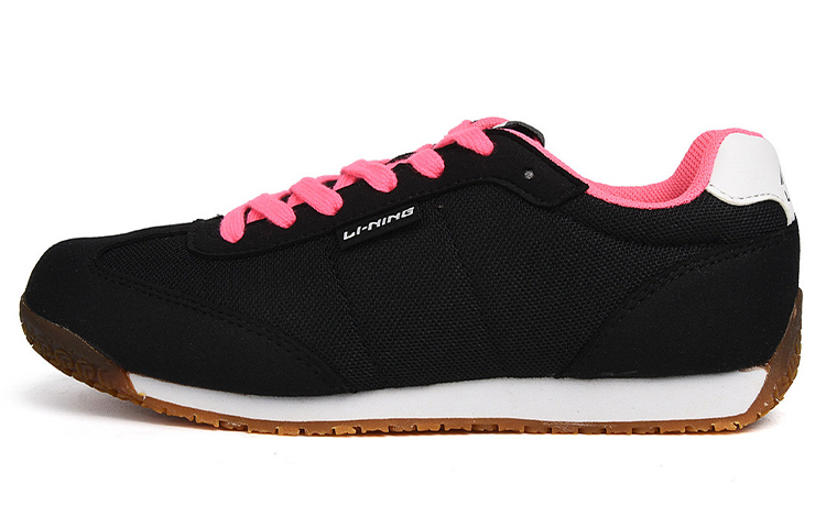 (W) Li-Ning Lifestyle Running Sneakers 'Black Pink White'