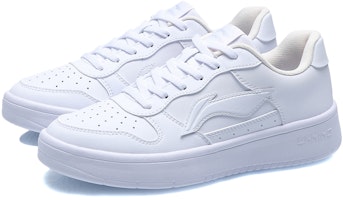 LiNing李寧 運動生活系列 防滑耐磨 低筒 板鞋 女款 白 Lookbook LiNing李寧 運動生活系列 防滑耐磨 低筒 板鞋 女款 白