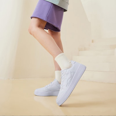 (Women) Li-Ning Lifestyle Skate Shoes 'White' AGCS420-6 1