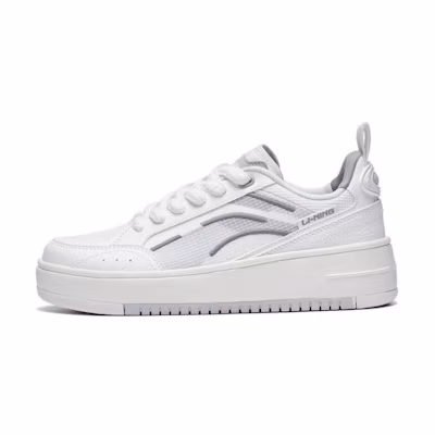 (W) Li-Ning Lifestyle Skate Shoes 'White Grey'