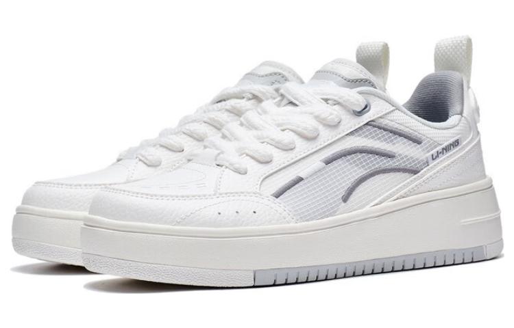 Lookbook (W) 李寧スケシュー 白/グレー AGCT142-1