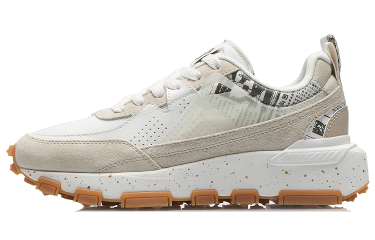 (Women) Li-Ning Lifestyle Sportswear 'Beige White' AGCR286-1