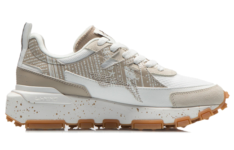 Order (W) Li-Ning Ropa Deportiva Estilo de Vida 'Beige Blanco' AGCR286-1