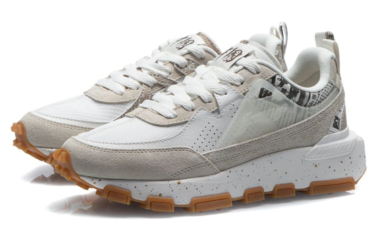Lookbook (W) Li-Ning Ropa Deportiva Estilo de Vida 'Beige Blanco' AGCR286-1