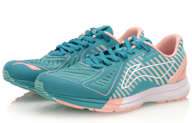 Lookbook (W) Li-Ning Lichtgewicht Sportschoenen ''Turkoois Oranje'' ARBN216-3