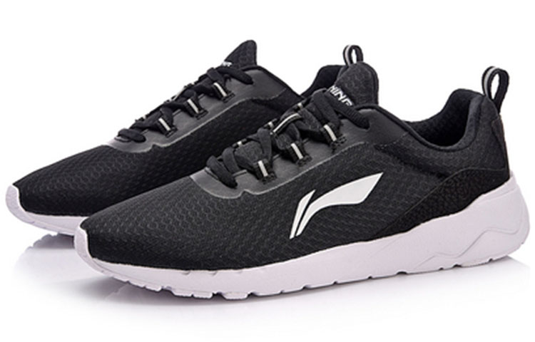 Lookbook (Women) Li-Ning Lightweight Breathable Low-Top Running Shoes 'Black' ARJN004-4