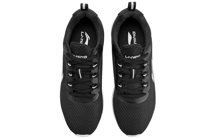 Shop (Women) Li-Ning Lightweight Breathable Low-Top Running Shoes 'Black' ARJN004-4