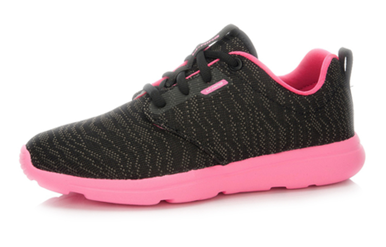 Order (Women) Li-Ning Lightweight Breathable Running Shoes 'Black Pink' ARJL014-4