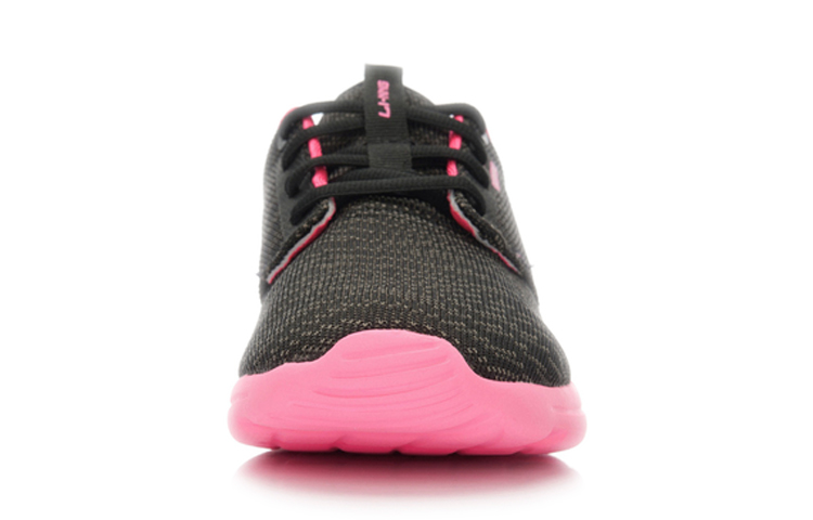 Lookbook (Women) Li-Ning Lightweight Breathable Running Shoes 'Black Pink' ARJL014-4