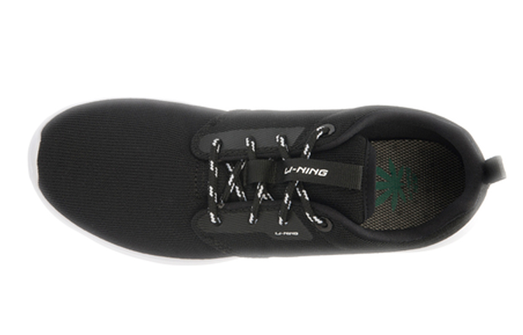 Shop (Women) Li-Ning Lightweight Breathable Running Shoes 'Black' ARJL014-5