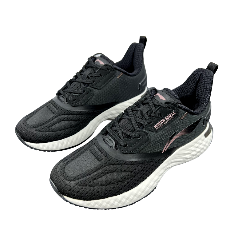 Lookbook (W) Li-Ning Sepatu Lari Low-Top Ringan 'Hitam' AGLS230-1