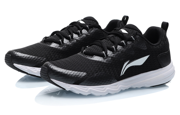 Lookbook (W) Li-Ning Kasut Lari Rendah 'Hitam' Ringan ARBP032-1