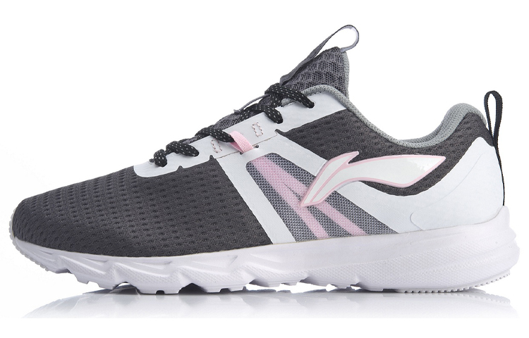 (Women) Li-Ning Lightweight Running Shoe 'Grey White' ARBP048-2