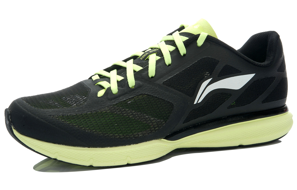 Order (Women) Li-Ning Lightweight Running Shoes 'Black Green' ARBJ016-3