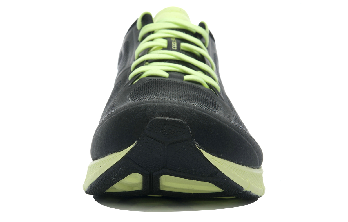 Shop (Women) Li-Ning Lightweight Running Shoes 'Black Green' ARBJ016-3