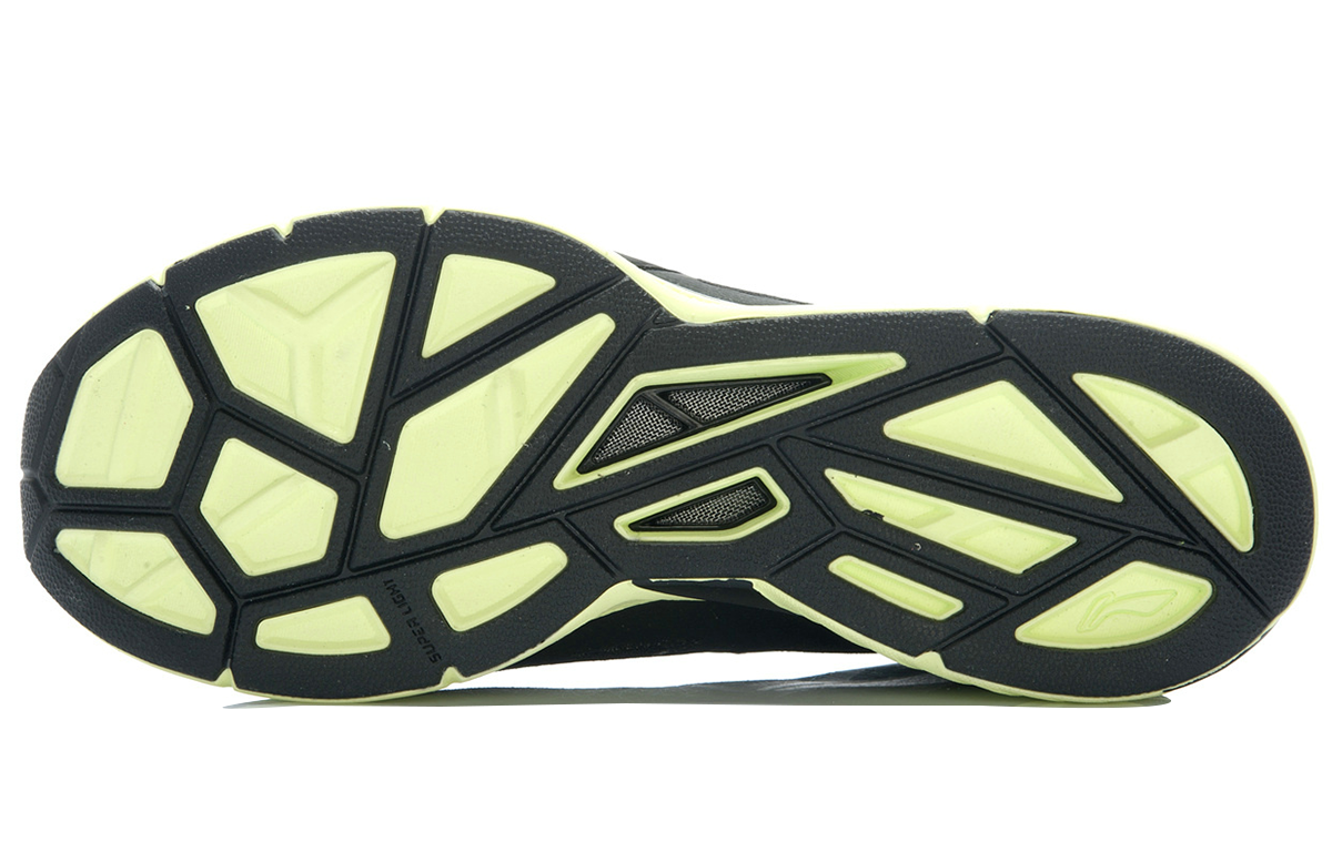 Purchase (Women) Li-Ning Lightweight Running Shoes 'Black Green' ARBJ016-3