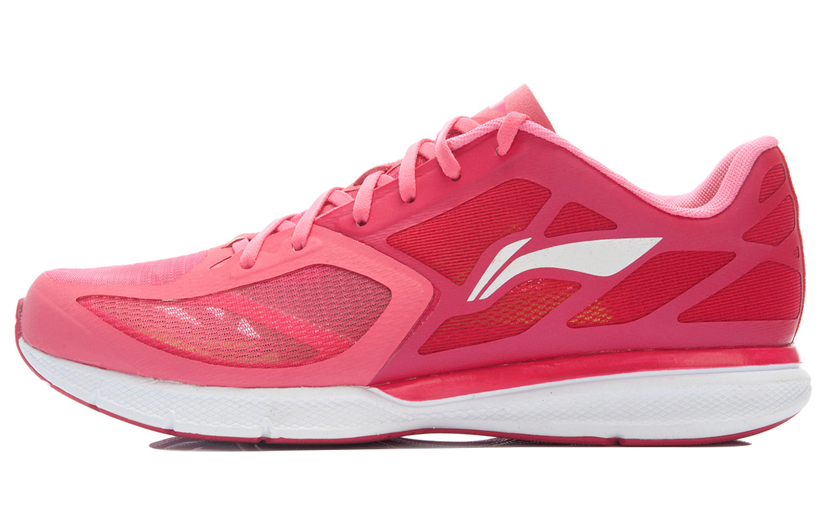 (Women) Li-Ning Lightweight Running Shoes 'Pink-White' ARBJ016-7