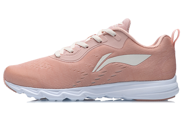 (Women) Li-Ning Lightweight Running Shoes 'Rose Pink White' ARBR006-4