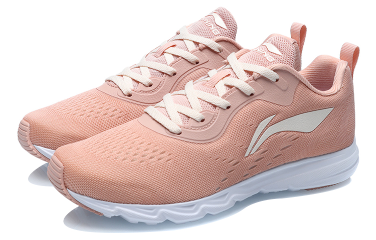 Lookbook (W) 리닝 로즈핑크 화이트 경량 러닝화 (Li-Ning Rose Pink White Lightweight Running Shoes) ARBR006-4