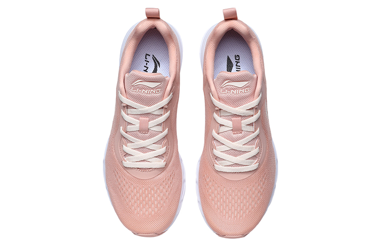 Shop (W) 리닝 로즈핑크 화이트 경량 러닝화 (Li-Ning Rose Pink White Lightweight Running Shoes) ARBR006-4