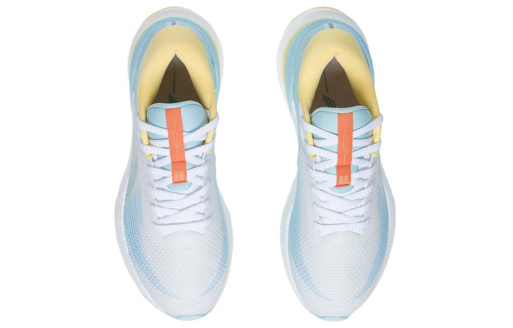 Shop (Women) Li-Ning Lightweight Running Shoes 'Sky Blue White' ARHS038-1