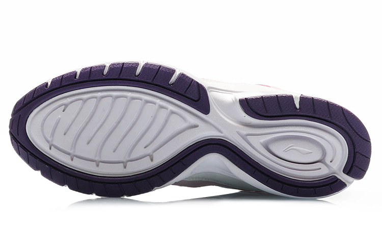Purchase (Women) Li-Ning Lightweight Running Shoes 'White Pink Purple' ARBP064-3
