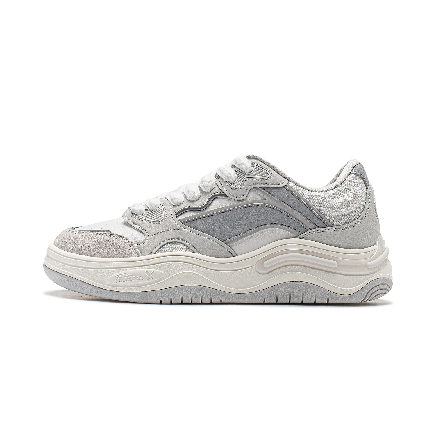 Buy (Women) Li-Ning Logo Low 'White Grey' AGCU016-2