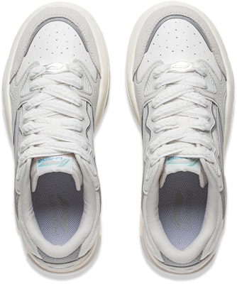 (W) 李宁 Logo 低帮 '白灰' AGCU016-2 Shop (W) 李宁 Logo 低帮 '白灰' AGCU016-2