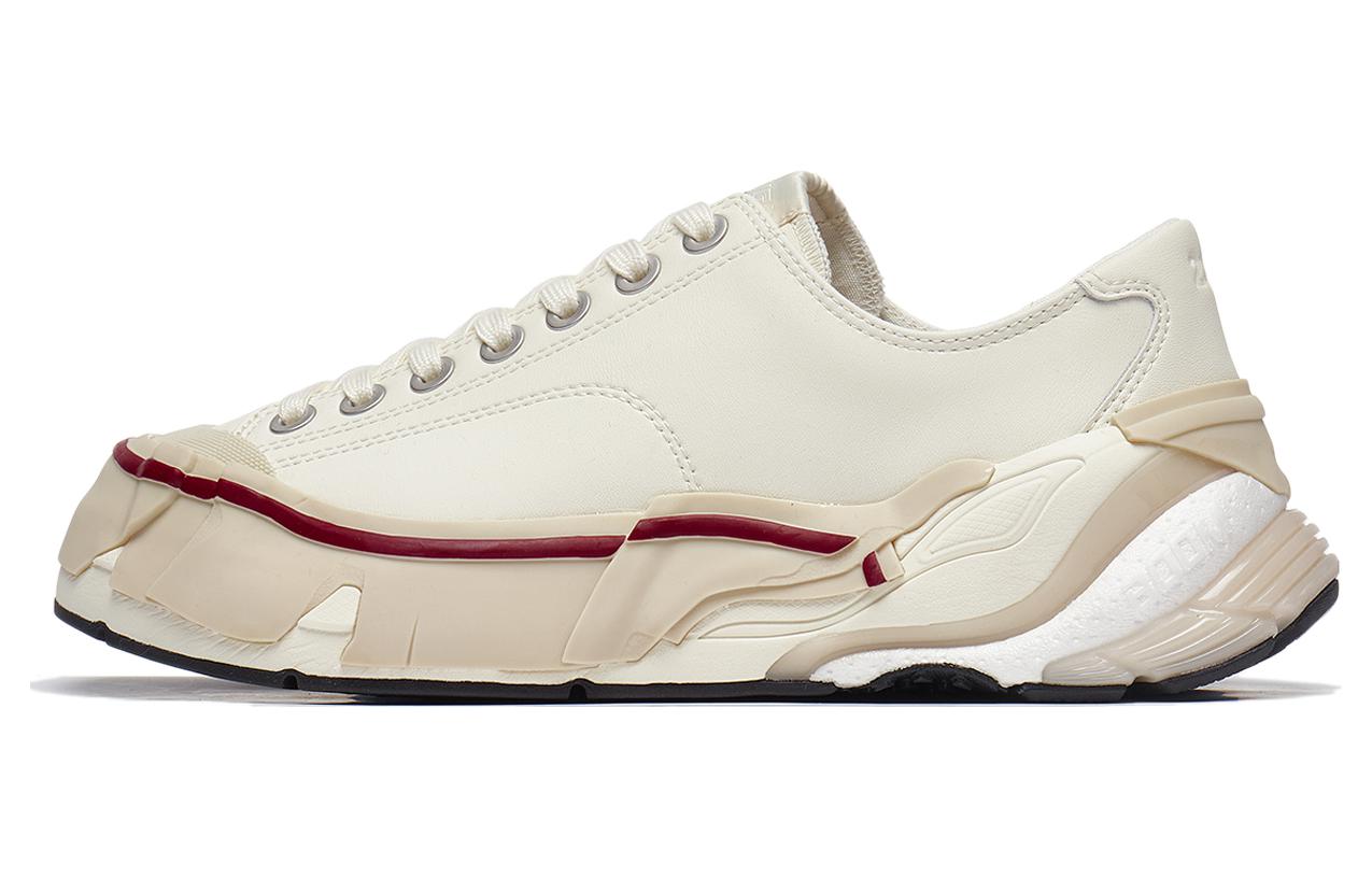 Buy (W) 리닝 로우탑 보드화 '베이지 패치워크' (Li-Ning 로우탑 보드화 '베이지 패치워크') AZGT082-1