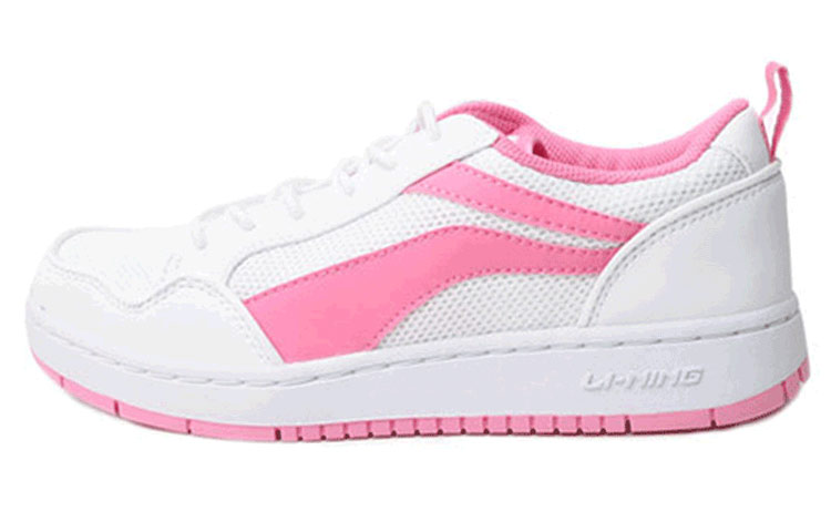 (Women) Li-Ning Low-Top Board Sneakers 'Pink-White' ALCG056-3