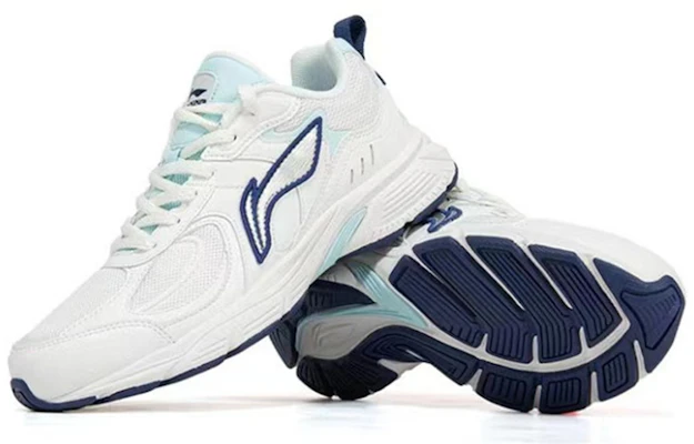 (W) Li-Ning Lage Sneakers ''Wit Blauw'' ARLR016-3 Shop (W) Li-Ning Lage Sneakers ''Wit Blauw'' ARLR016-3