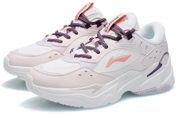 (Women) Li-Ning Low 'White Purple' AGCS436-2 Lookbook (Women) Li-Ning Low 'White Purple' AGCS436-2