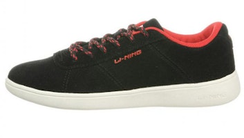 (Women) Li-Ning Low Top Casual Sneakers 'Black Red' ALCG322-1 (Women) Li-Ning Low Top Casual Sneakers 'Black Red' ALCG322-1