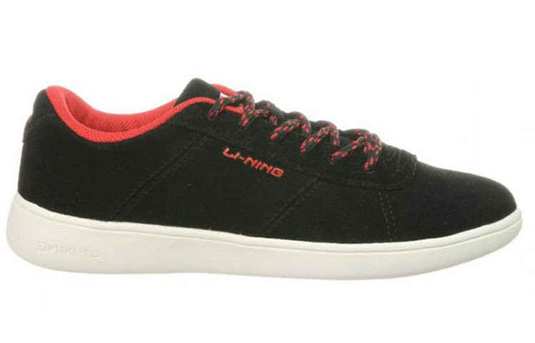 (W) Li-Ning Low Top Casual Sneakers 'Black Red' 圖 2