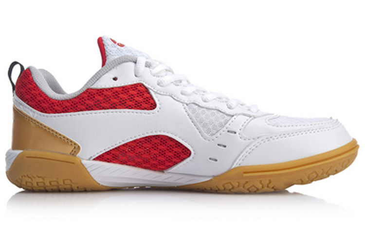 Order (Women) Li-Ning Ma Long Signature Table Tennis Shoes 'White Red' APTP002-1