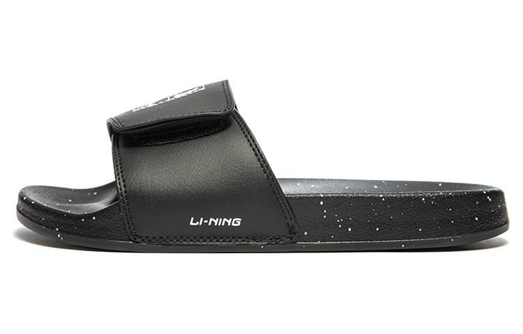 (Women) Li-Ning Magic Tape 'Hot' Slides 'Black' AGAQ026-2