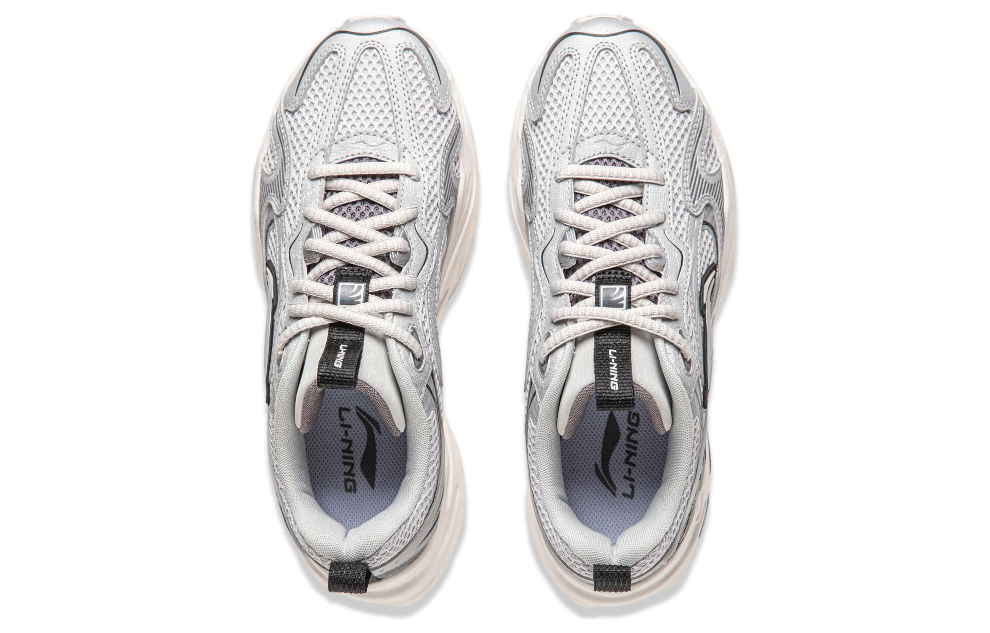 Shop (W) 李寧 メテオ "シルバーグレー" (Lining Meteo "Shirubāgurē") AGCU122-4