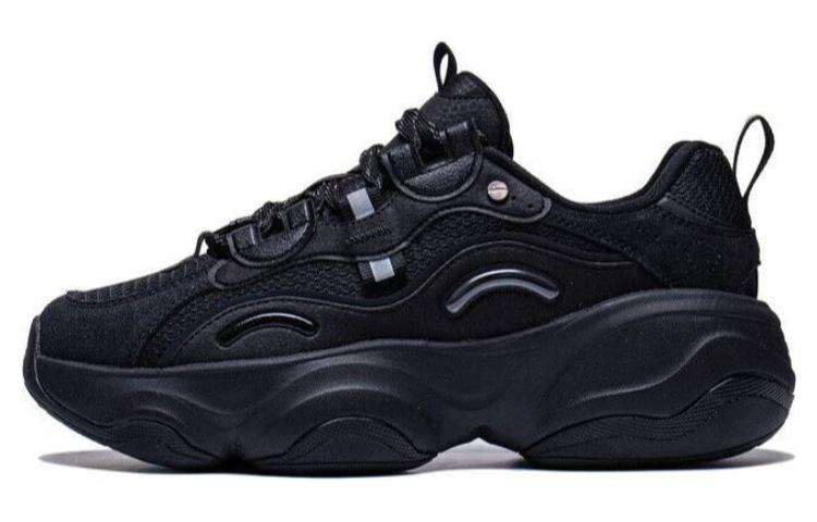 (Women) Li-Ning Mia Retro Dad Shoes 'Black' AGCT126-2