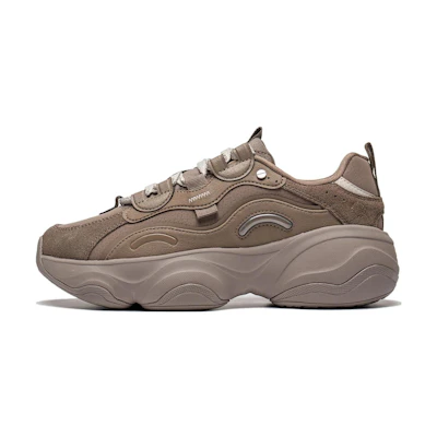(W) Li-Ning Mia Retro Dad Shoes 'Brown'