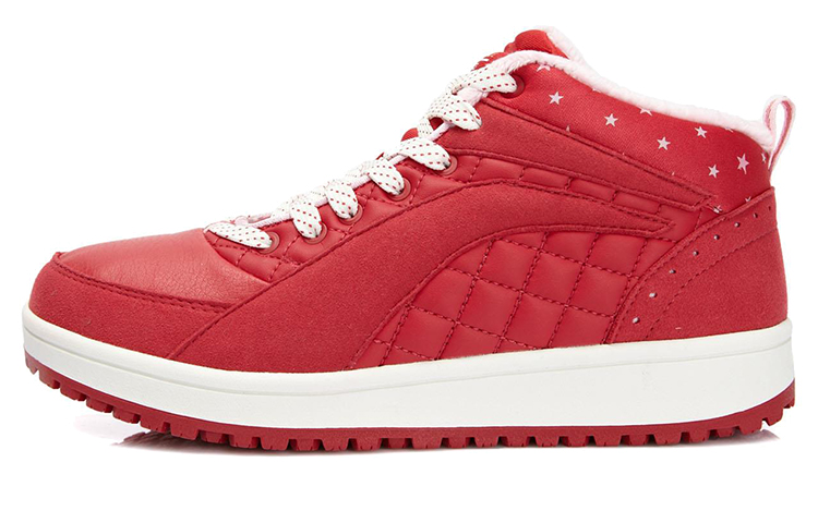(Women) Li-Ning Mid-Top Casual 'Red White' ALCK118-1