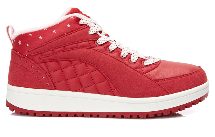 Order (W) Li-Ning Mid-Top Casual ''Rood Wit'' ALCK118-1