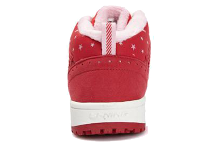 Lookbook (W) Li-Ning Mid-Top Casual 'Rojo Blanco'. ALCK118-1