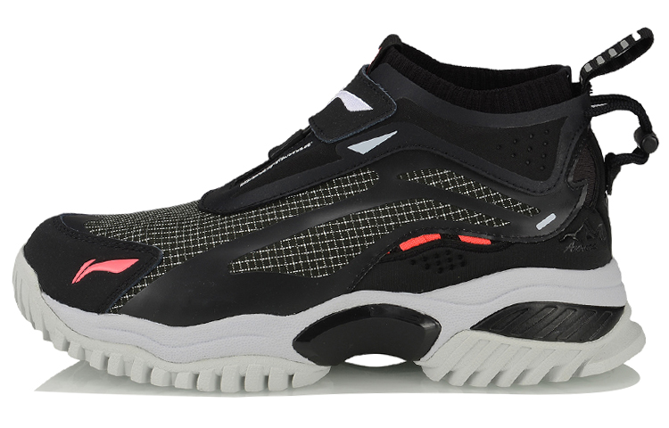 (Women) Li-Ning Mid-Top Casual Running Shoes 'Black' AGLP128-4
