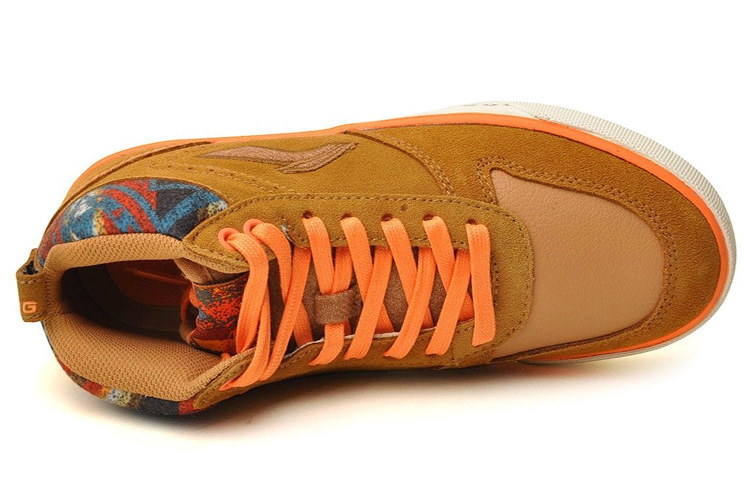 Lookbook (W) Li-Ning Baskets Montantes Décontractées ''Jaune Terreux'' ALAH082-3