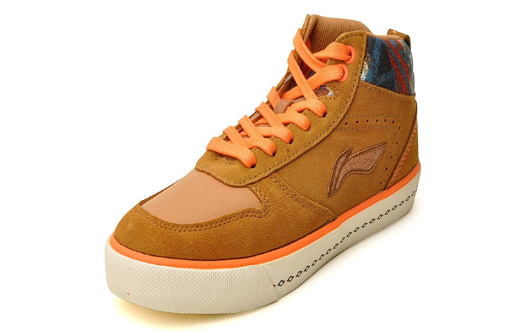 Shop (W) Li-Ning Baskets Montantes Décontractées ''Jaune Terreux'' ALAH082-3