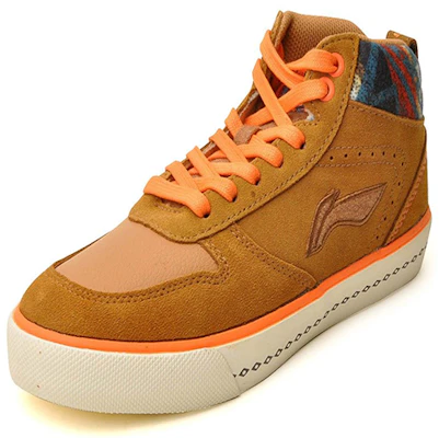 (W) Li-Ning Baskets Montantes Décontractées ''Jaune Terreux'' ALAH082-3 Shop (W) Li-Ning Baskets Montantes Décontractées ''Jaune Terreux'' ALAH082-3