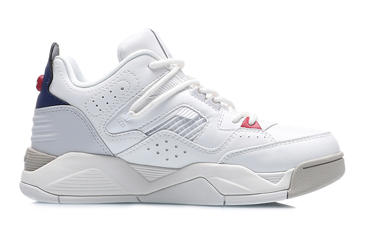 Order (W) Li-Ning Basket Retrò Mid-Top ''Bianco'' AGBR022-2